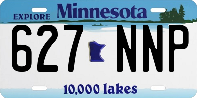 MN license plate 627NNP