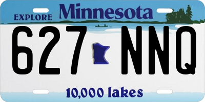 MN license plate 627NNQ