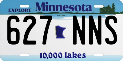 MN license plate 627NNS