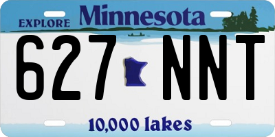 MN license plate 627NNT