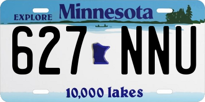 MN license plate 627NNU