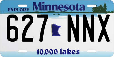 MN license plate 627NNX
