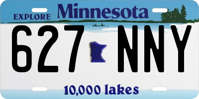 MN license plate 627NNY