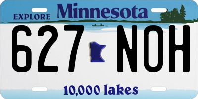MN license plate 627NOH