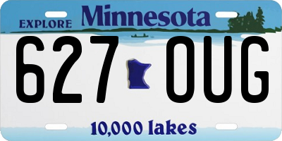 MN license plate 627OUG