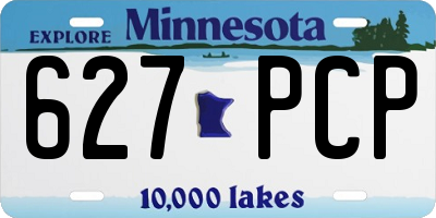 MN license plate 627PCP