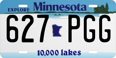 MN license plate 627PGG