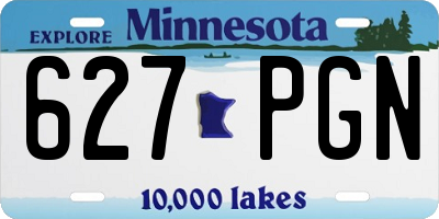 MN license plate 627PGN