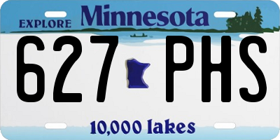 MN license plate 627PHS