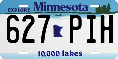 MN license plate 627PIH