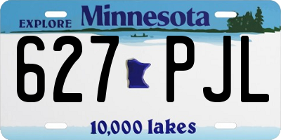 MN license plate 627PJL