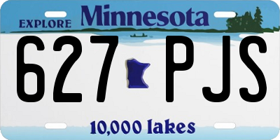 MN license plate 627PJS