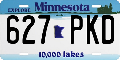 MN license plate 627PKD