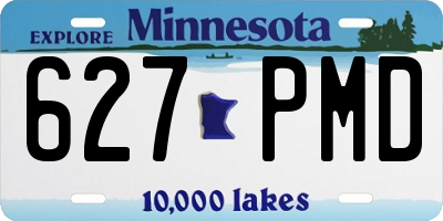 MN license plate 627PMD