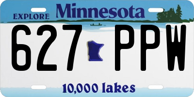 MN license plate 627PPW
