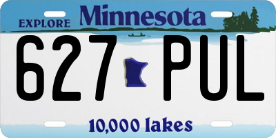 MN license plate 627PUL