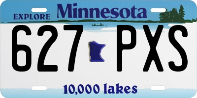 MN license plate 627PXS