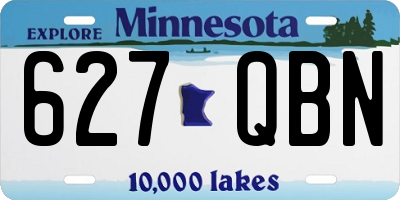 MN license plate 627QBN