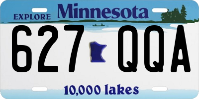 MN license plate 627QQA