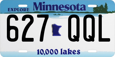 MN license plate 627QQL