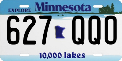 MN license plate 627QQO