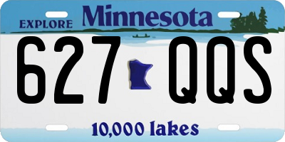 MN license plate 627QQS