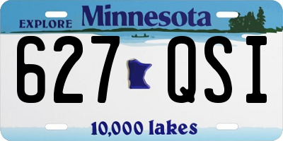 MN license plate 627QSI