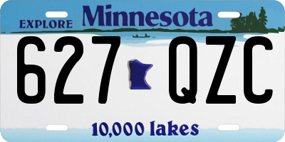 MN license plate 627QZC