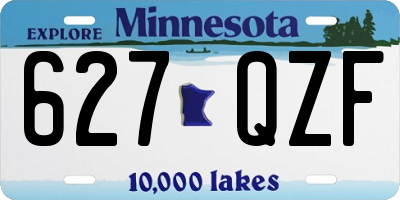 MN license plate 627QZF