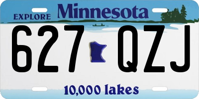 MN license plate 627QZJ