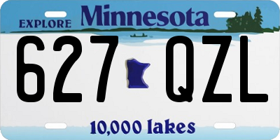 MN license plate 627QZL
