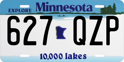 MN license plate 627QZP