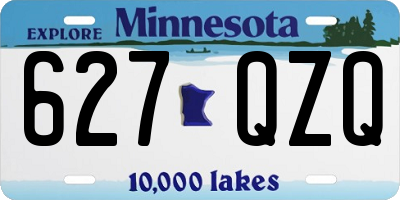 MN license plate 627QZQ