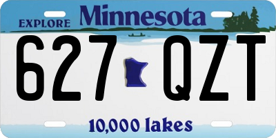 MN license plate 627QZT
