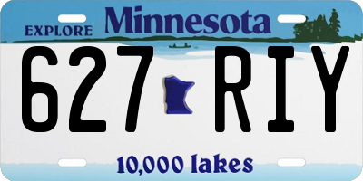 MN license plate 627RIY