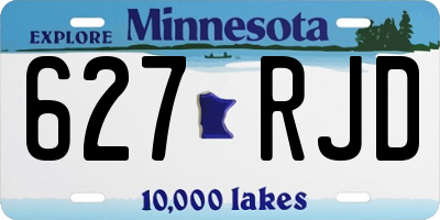 MN license plate 627RJD
