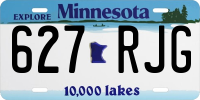 MN license plate 627RJG