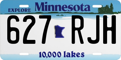 MN license plate 627RJH