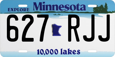 MN license plate 627RJJ