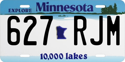 MN license plate 627RJM
