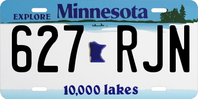 MN license plate 627RJN