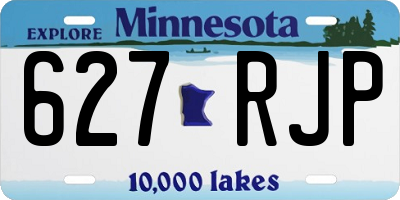 MN license plate 627RJP