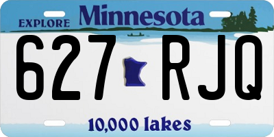MN license plate 627RJQ
