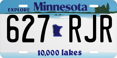 MN license plate 627RJR