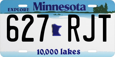 MN license plate 627RJT