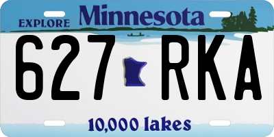 MN license plate 627RKA