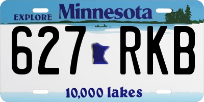 MN license plate 627RKB