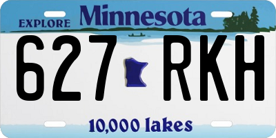 MN license plate 627RKH