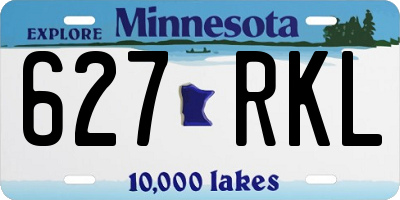 MN license plate 627RKL