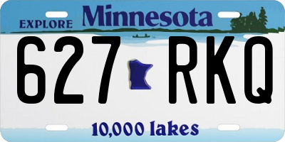 MN license plate 627RKQ
